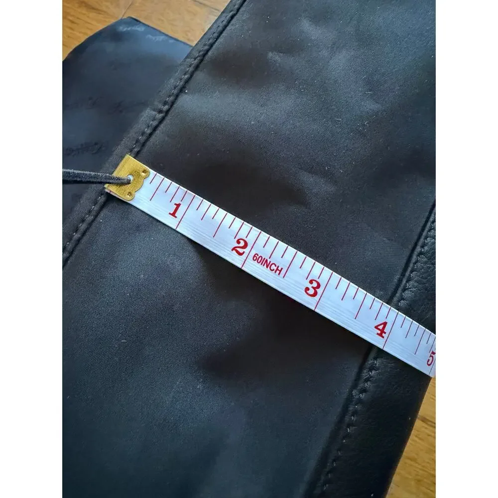 FOSSIL Black Leather Messenger Bag (Unisex)